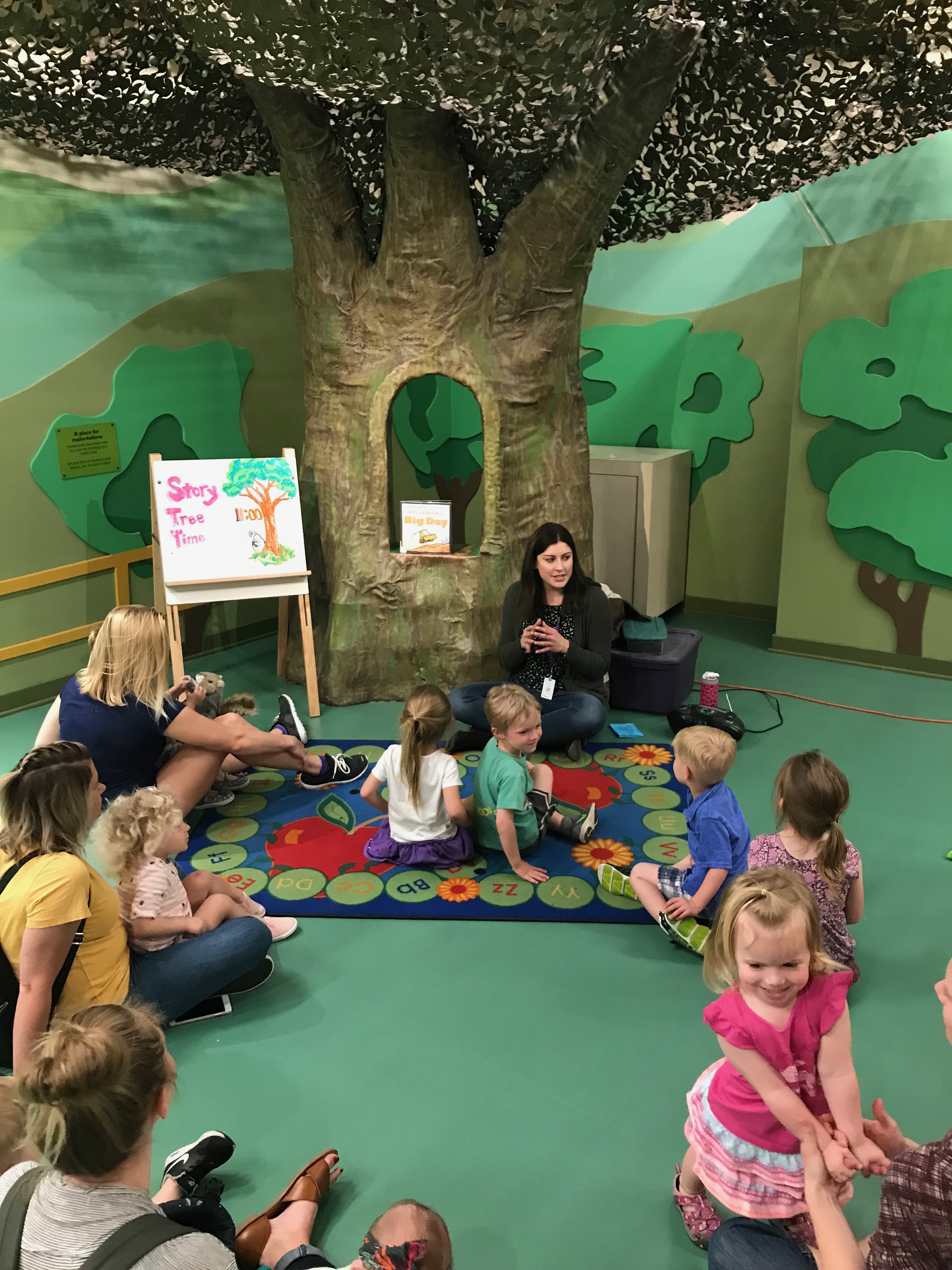 image of children during story tree time