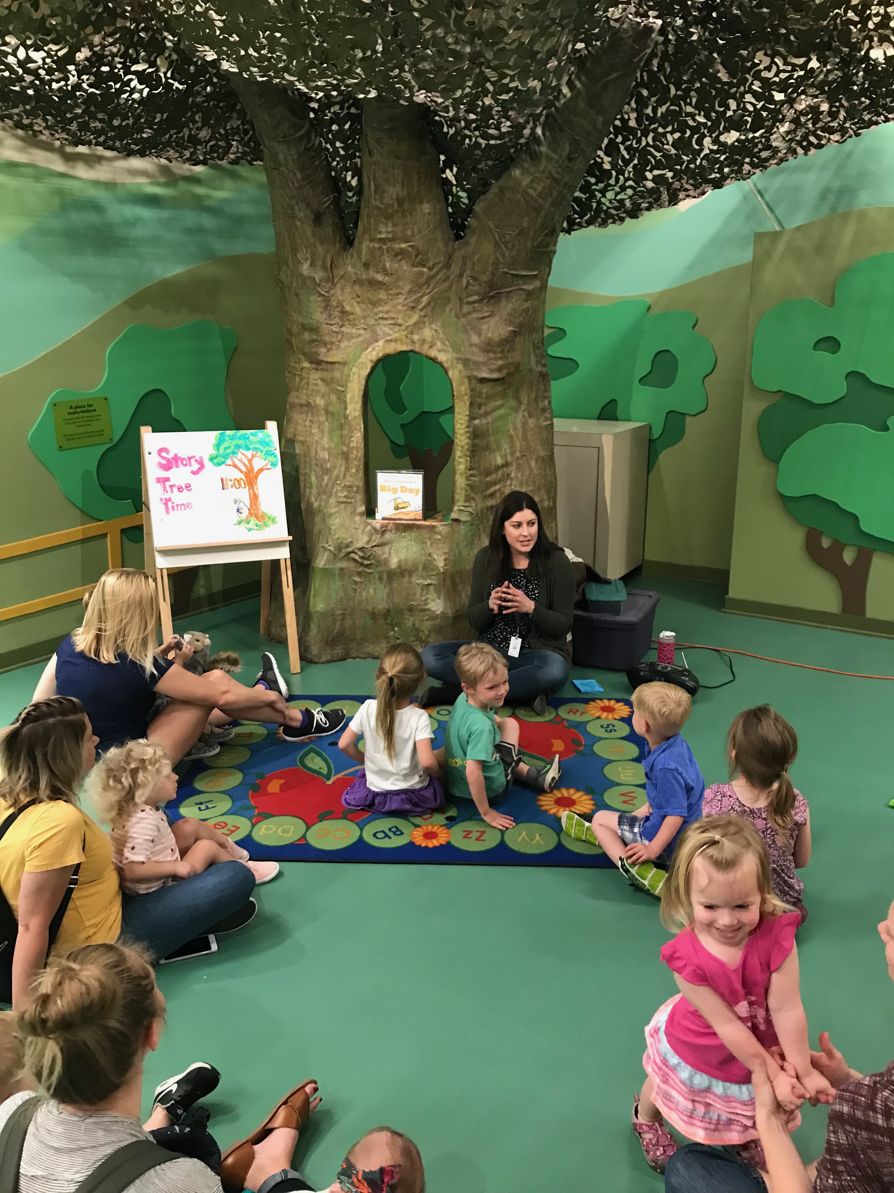 Story Tree Time image of children during story tree time