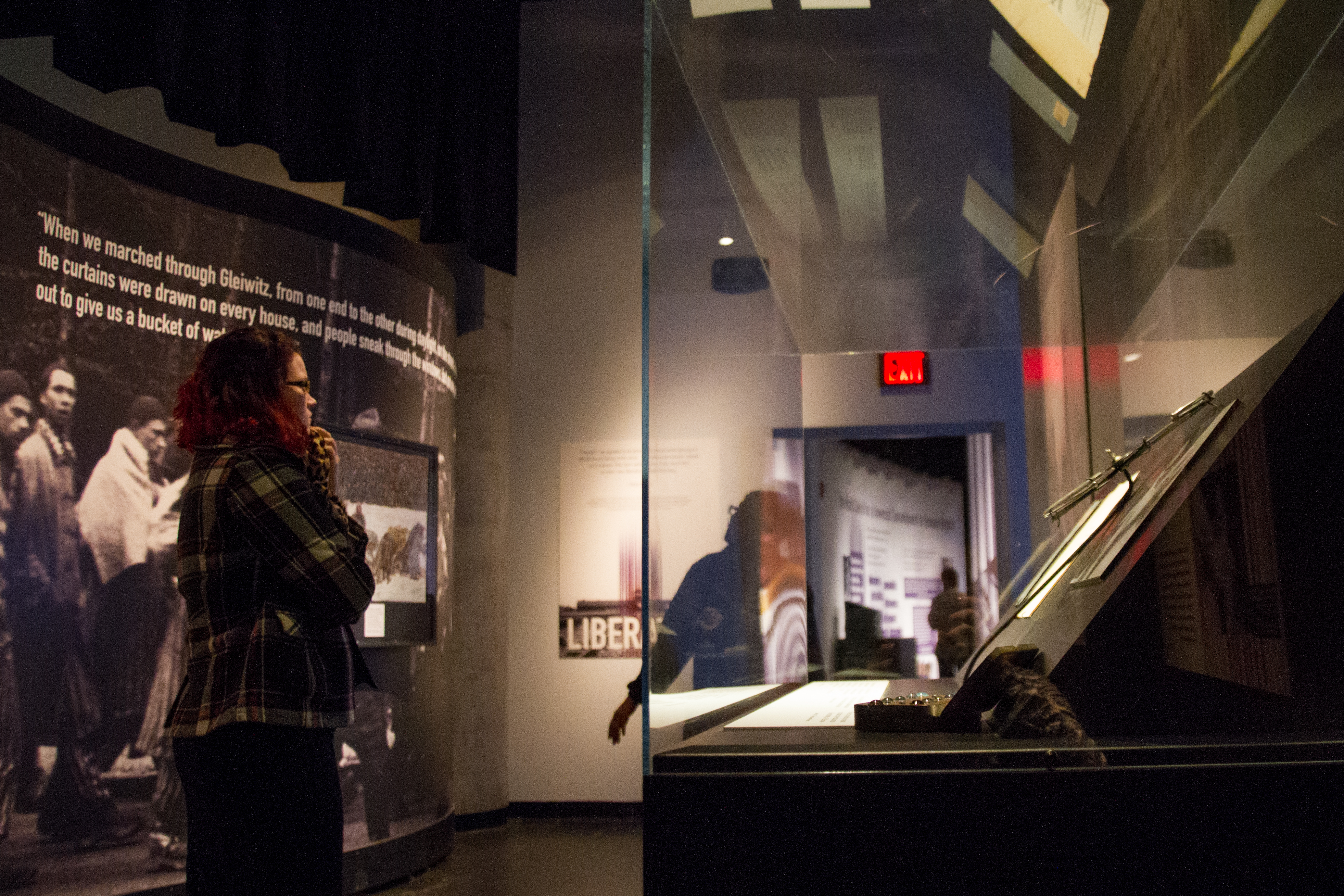 photo of people in an exhibit at cmc