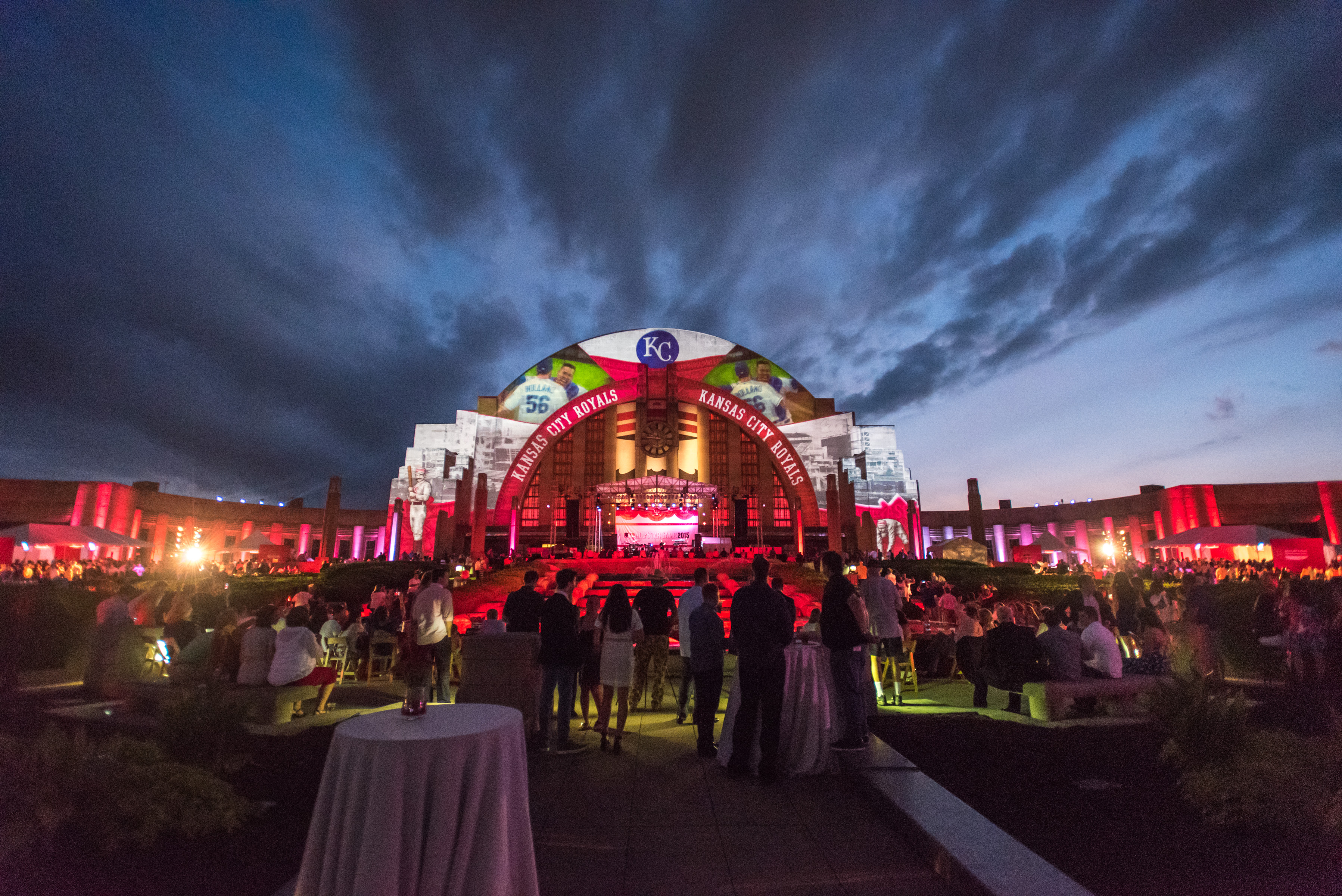 image of union terminal exterior during a private event