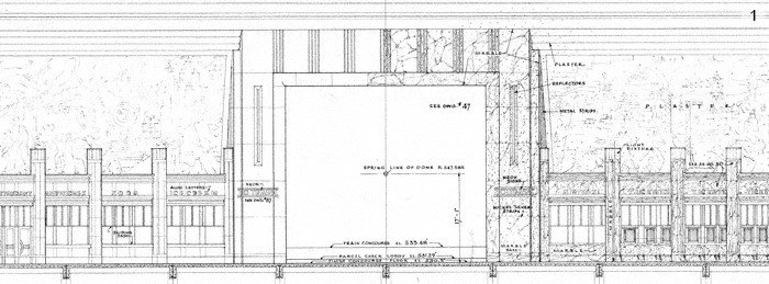 historic blueprint of union terminal