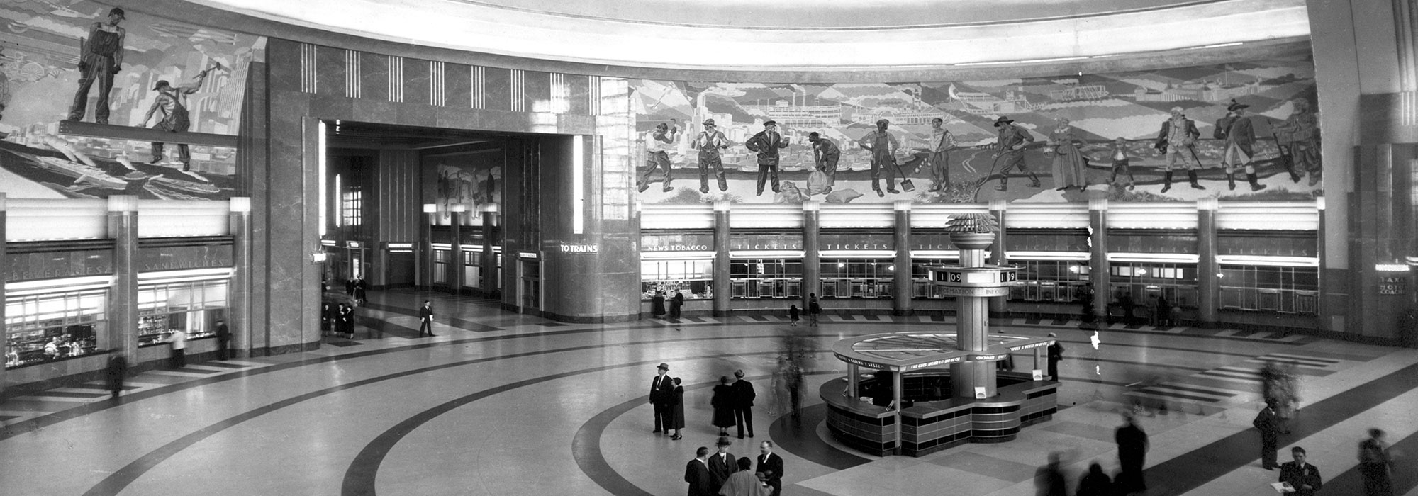 historic image of rotunda interior