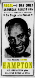Lionel Hampton at Cincinnati’s Regal Theater