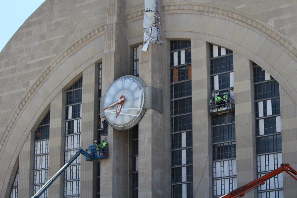 Clock prepped for repairs