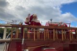 Santa on firetruck