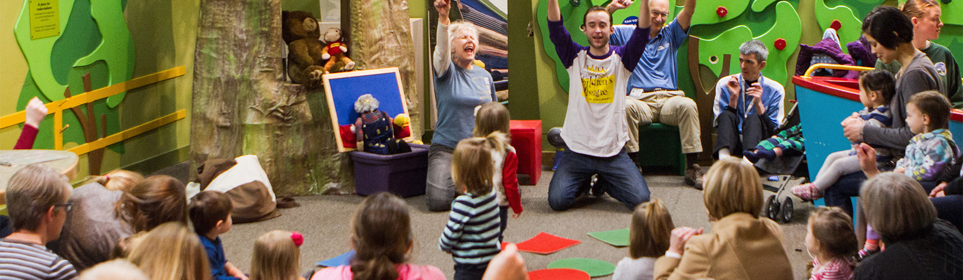 image of children during songs and stories