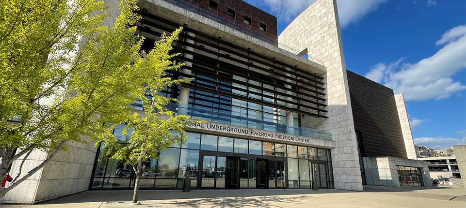 Image of entrance to National Underground Railroad Freedom Center